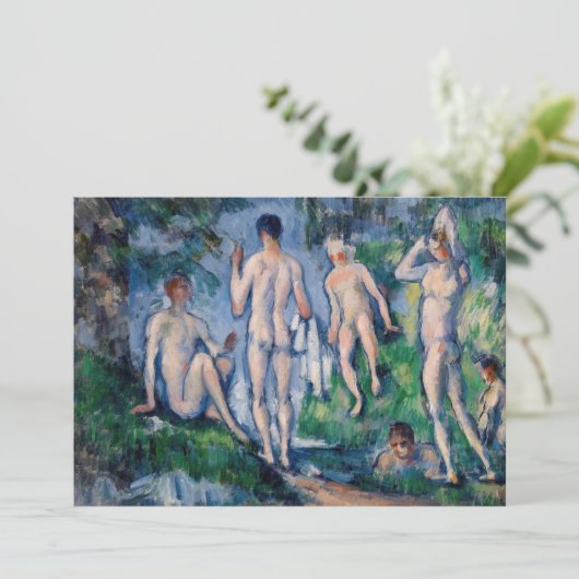 Paul Cezanne - Groep Bathers Kaart (Staand voorkant)