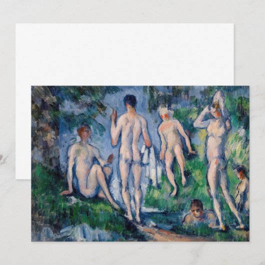 Paul Cezanne - Groep Bathers Kaart (Voorkant / Achterkant)