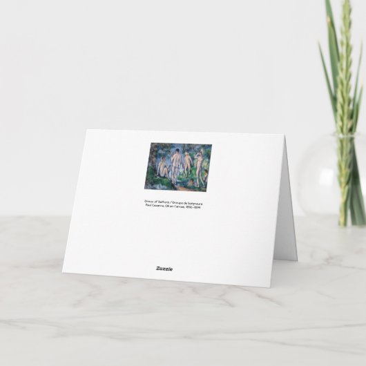 Paul Cezanne - Groep Bathers Kaart (Achterkant)