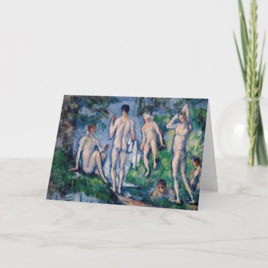Paul Cezanne - Groep Bathers Kaart (Voorkant)