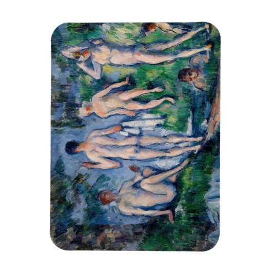 Paul Cezanne - Groep Bathers Magneet (Verticaal)