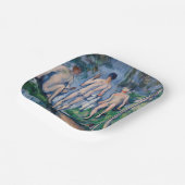 Paul Cezanne - Groep Bathers Papieren Bordje (Gebogen)