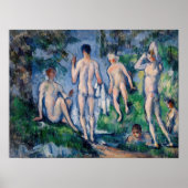 Paul Cezanne - Groep Bathers Poster (Voorkant)