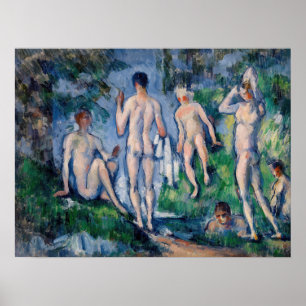 Paul Cezanne - Groep Bathers Poster