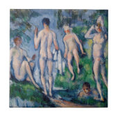 Paul Cezanne - Groep Bathers Tegeltje (Voorkant)