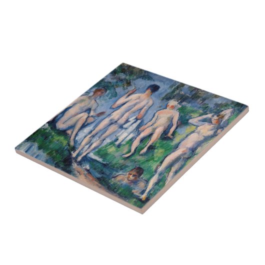 Paul Cezanne - Groep Bathers Tegeltje (Zijkant)
