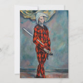 Paul Cezanne - Harlequin Bedankkaart (Voorkant)