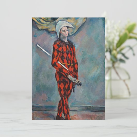 Paul Cezanne - Harlequin Bedankkaart (Staand voorkant)