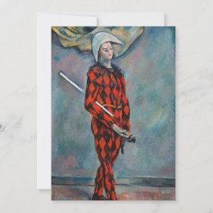 Paul Cezanne - Harlequin Bedankkaart