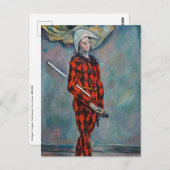 Paul Cezanne - Harlequin Briefkaart (Voorkant / Achterkant)