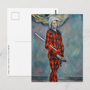 Paul Cezanne - Harlequin Briefkaart