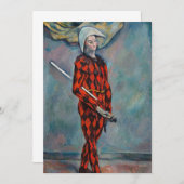 Paul Cezanne - Harlequin Kaart (Voorkant / Achterkant)