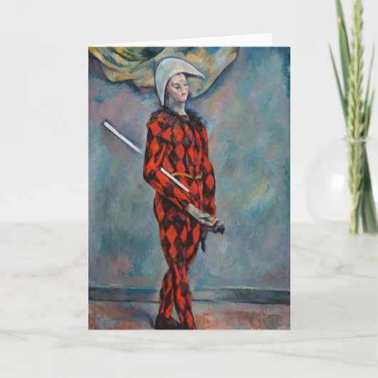 Paul Cezanne - Harlequin Kaart (Voorkant)