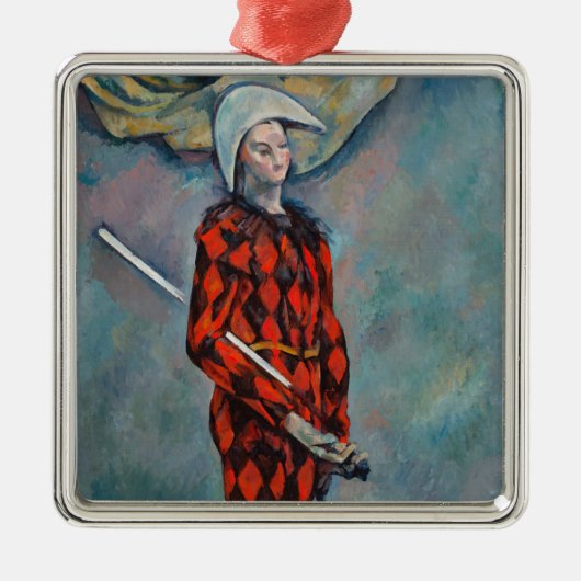 Paul Cezanne - Harlequin Metalen Ornament (Voorkant)
