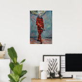 Paul Cezanne - Harlequin Poster (Thuiskantoor)