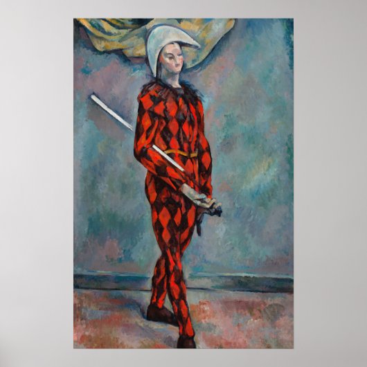 Paul Cezanne - Harlequin Poster (Voorkant)