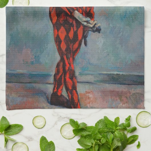 Paul Cezanne - Harlequin Theedoek (Gevouwen)