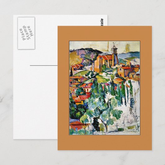 Paul Cezanne - Het dorp Gardanne Briefkaart (Voorkant / Achterkant)