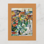 Paul Cezanne - Het dorp Gardanne Briefkaart (Voorkant)