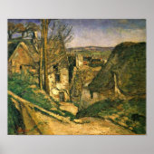 Paul Cezanne - Het huis van het opgehangen man Poster (Voorkant)