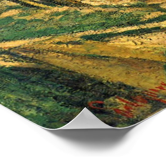 Paul Cezanne - Het huis van het opgehangen man Poster (Hoek)