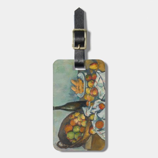 Paul Cezanne - Het mandje appels Bagagelabel (Voorkant verticaal)