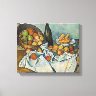 Paul Cezanne - Het mandje appels Canvas Afdruk