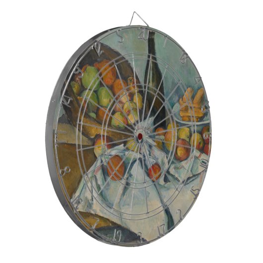 Paul Cezanne - Het mandje appels Dartbord (Voorkant Links)