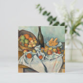 Paul Cezanne - het mandje appels Feestdagenkaart (Staand voorkant)