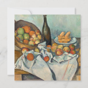 Paul Cezanne - het mandje appels Feestdagenkaart