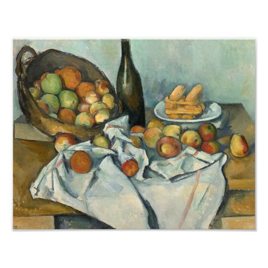Paul Cezanne - Het mandje appels Foto Afdruk (Voorkant)
