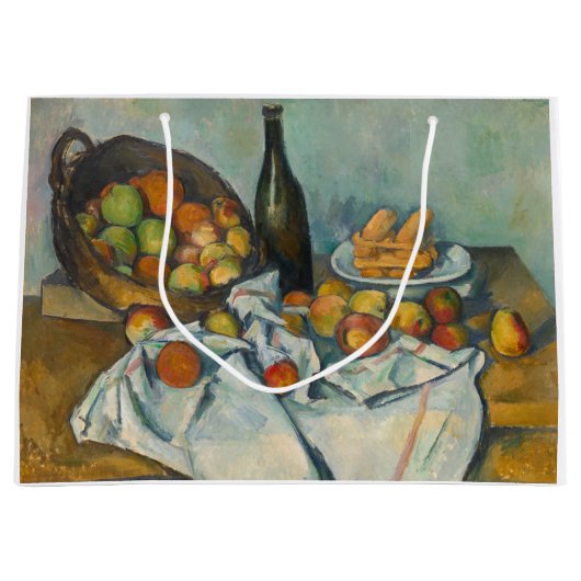 Paul Cezanne - Het mandje appels Groot Cadeauzakje (Voorkant)