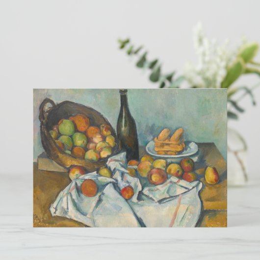 Paul Cezanne - Het mandje appels Kaart (Staand voorkant)