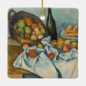 Paul Cezanne - Het mandje appels Keramisch Ornament (Achterkant)