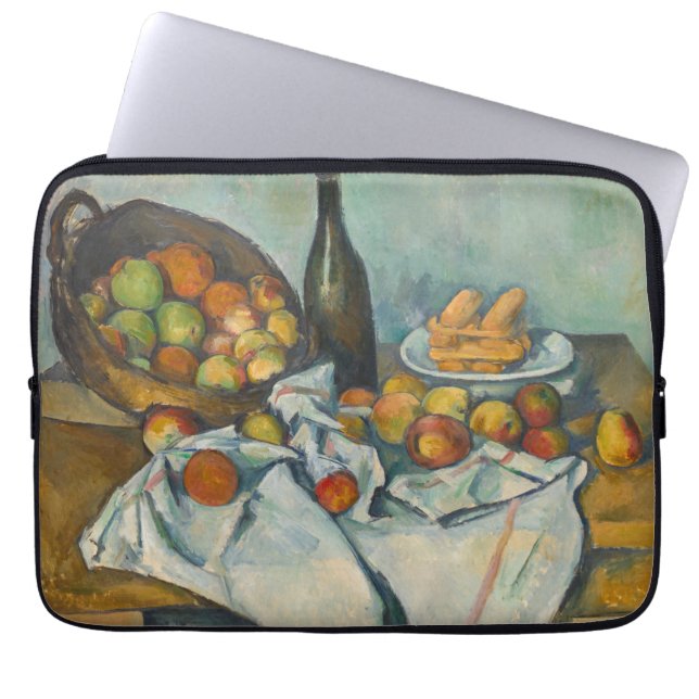 Paul Cezanne - Het mandje appels Laptop Sleeve (Voorkant)