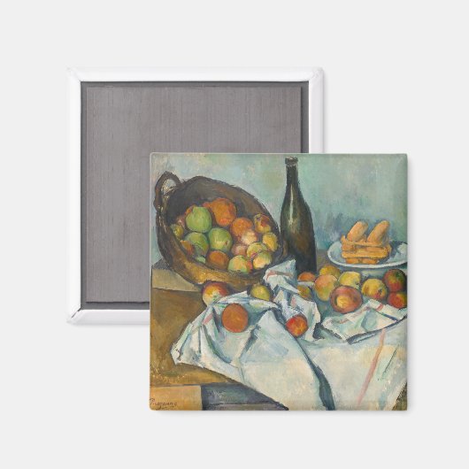 Paul Cezanne - Het mandje appels Magneet (Voorkant / Achterkant)