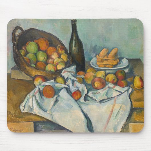 Paul Cezanne - Het mandje appels Muismat (Voorkant)