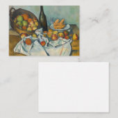 Paul Cezanne - Het mandje appels Notitiekaartje (Voorkant / Achterkant)