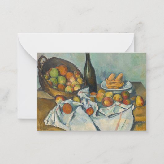 Paul Cezanne - Het mandje appels Notitiekaartje (Voorkant)