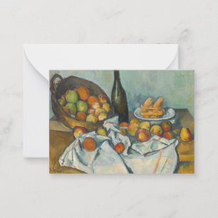Paul Cezanne - Het mandje appels Notitiekaartje
