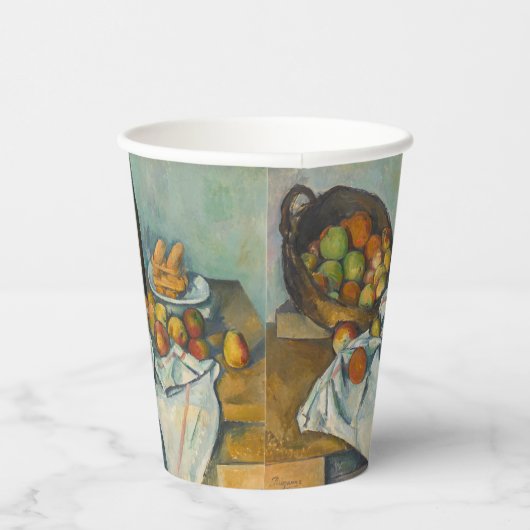 Paul Cezanne - Het mandje appels Papieren Bekers (Rechts)
