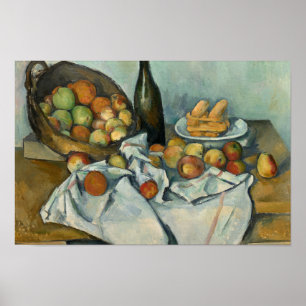 Paul Cezanne - Het mandje appels Poster