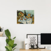 Paul Cezanne - Het mandje appels Poster (Thuiskantoor)