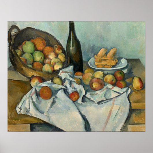 Paul Cezanne - Het mandje appels Poster (Voorkant)