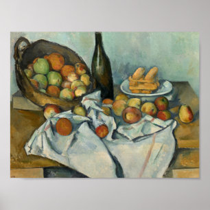 Paul Cezanne - Het mandje appels Poster