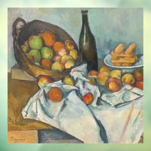 Paul Cezanne - Het mandje appels Raamsticker (Vel 3)