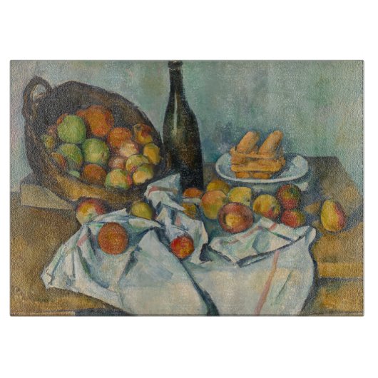 Paul Cezanne - Het mandje appels Snijplank (Voorkant)