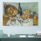 Paul Cezanne - Het mandje appels Spandoek (Beurs)