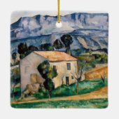 Paul Cezanne - House in Provence Keramisch Ornament (Achterkant)