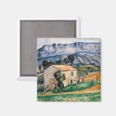 Paul Cezanne - House in Provence Magneet (Voorkant / Achterkant)